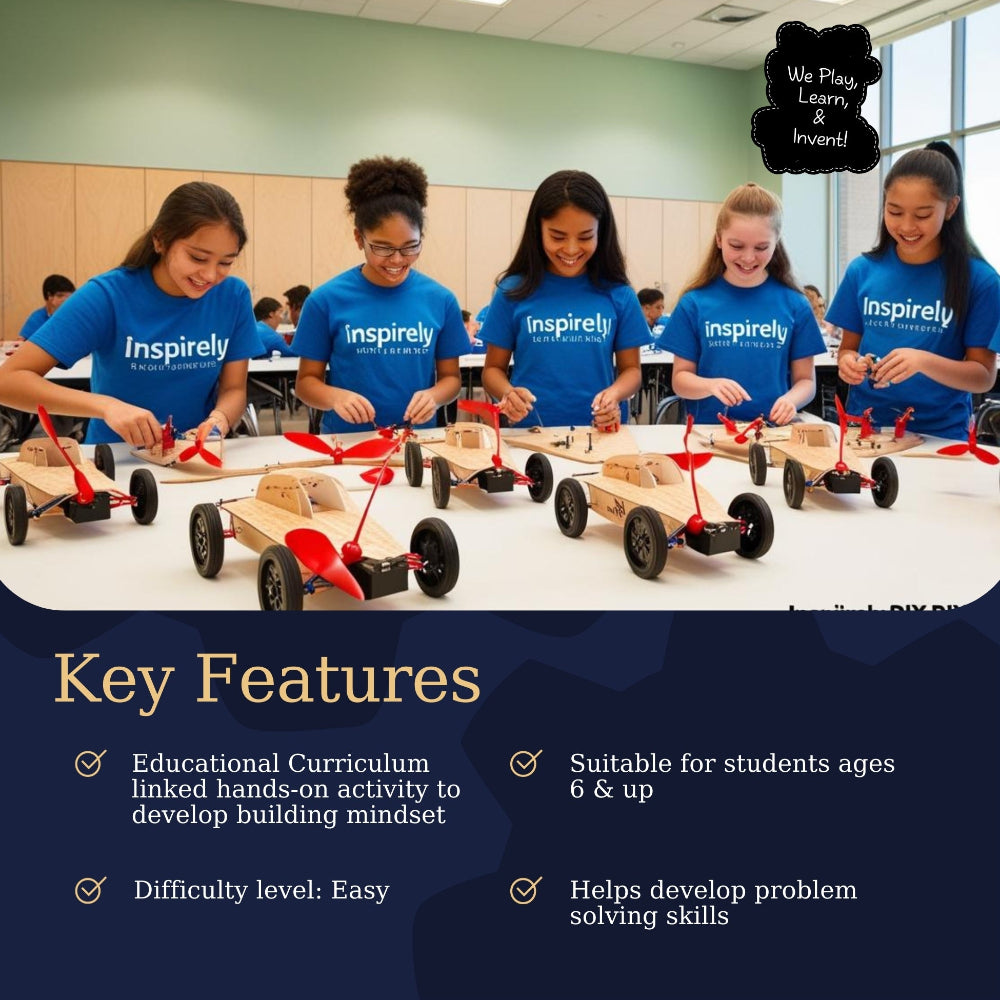 Easy Air Powered Kit | Holiday Christmas Corporate Gift | Ages 6-99 years - Inspirely | STEAM Education