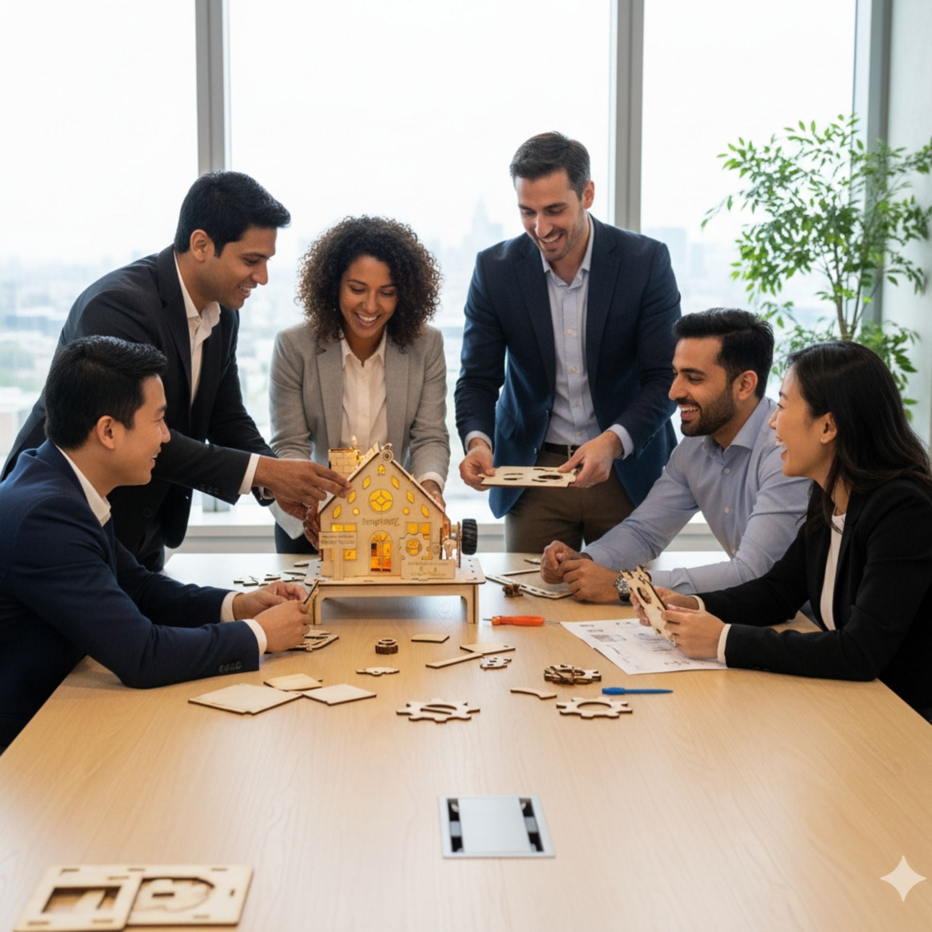 Corporate team building activities with DIY craft kit