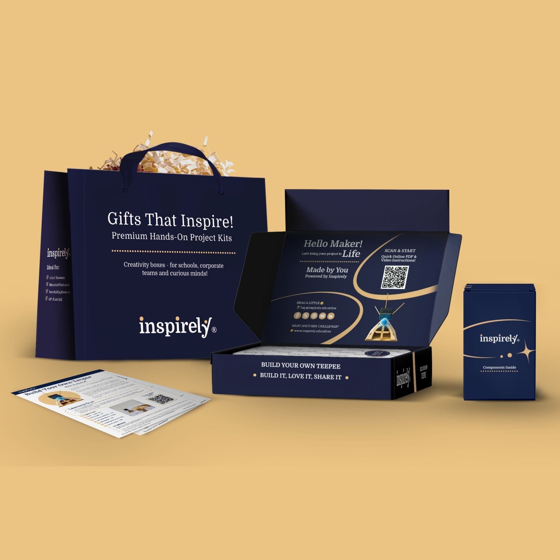 Teepee Wooden Kit with Premium Bag