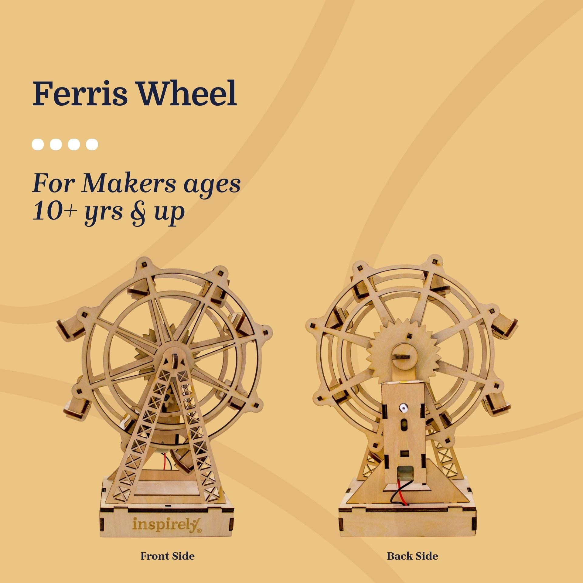 Ferris wheel wooden model kits