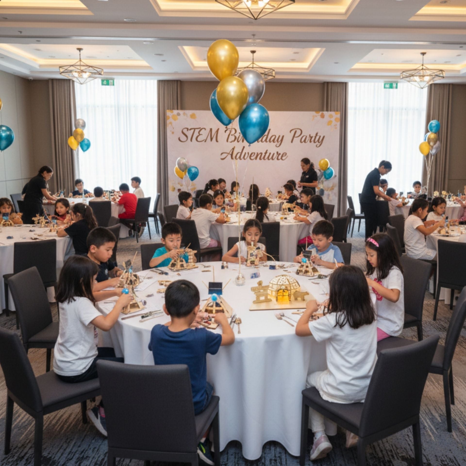 kids birthday party with DIY Kits