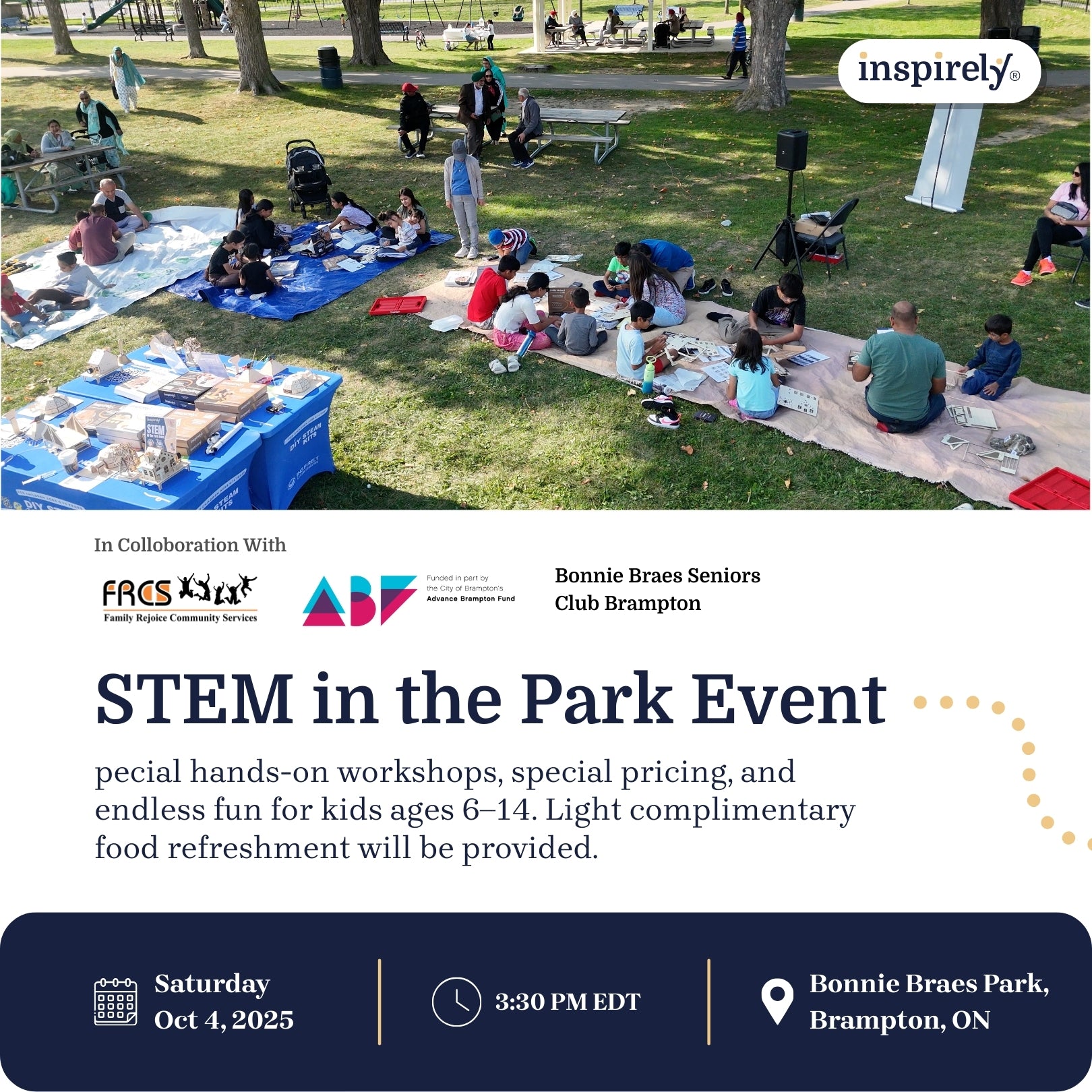 STEM in The Park Event Workshop Inspirely