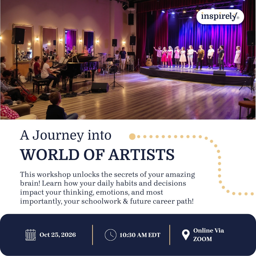 A Journey into the World of Artists | Live Online Workshop for Grades 5-10 Students