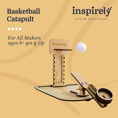 Basketball Catapult Ultimate Kit | Inspirely 3D Wooden DIY Projects
