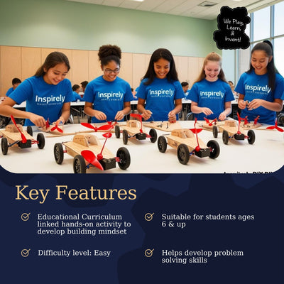 Easy Air Powered Kit | Holiday Christmas Corporate Gift | Ages 6-99 years - Inspirely | STEAM Education