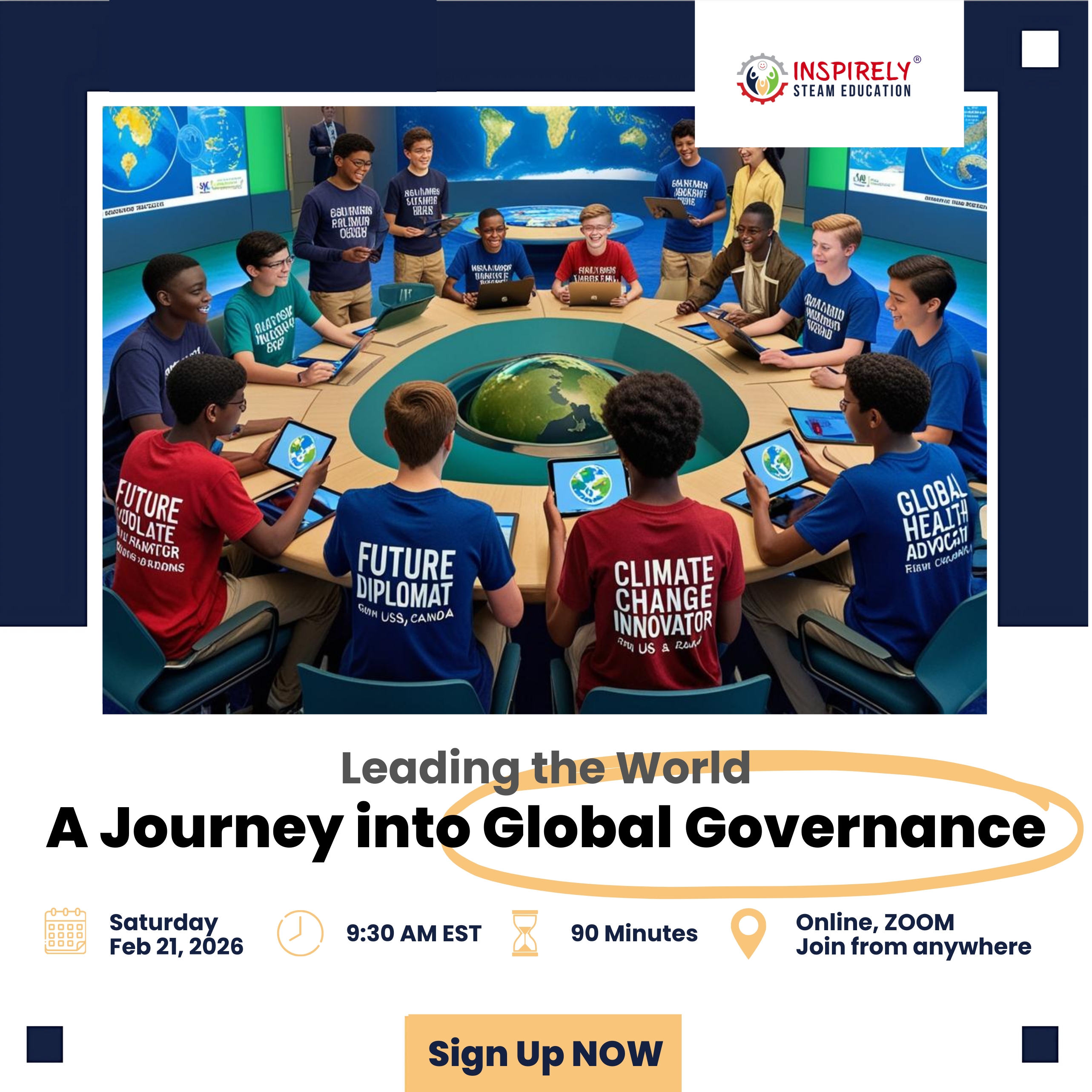 Online Live Workshops | United Nations Global Governance For Schools Elementary & Middle School Students Children Youth Leadership Development Programme workshop FOR FUTURE INTERNATIONAL ORGANIZATIONS LEADERS