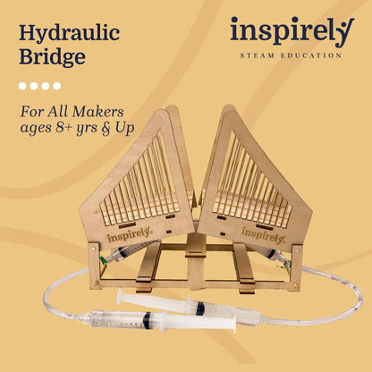 Hydraulic Bridge STEM Kit | Inspirely 3D Wooden DIY Projects