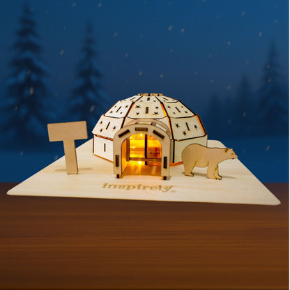 3d wooden puzzle igloo