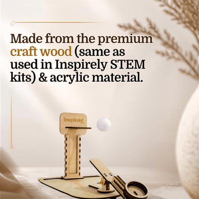 Premium craft wood used in Inspirely custom wooden family car ornament, same material as award-winning Inspirely STEM kits, laser-cut in Canada Image showcase classroom or school fundraise project...made and designed in Brampton - Greater Toronto Area, Ontario, Canada