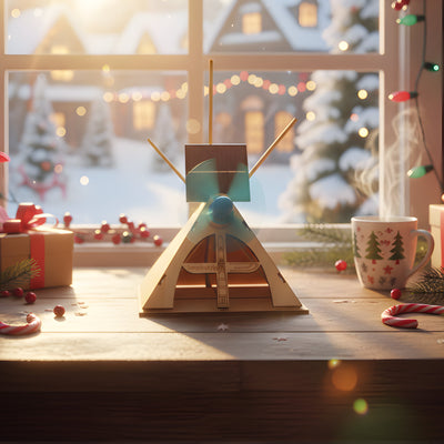 Solar-Powered Teepee | Inspirely Premium 3D Wooden STEM Kit