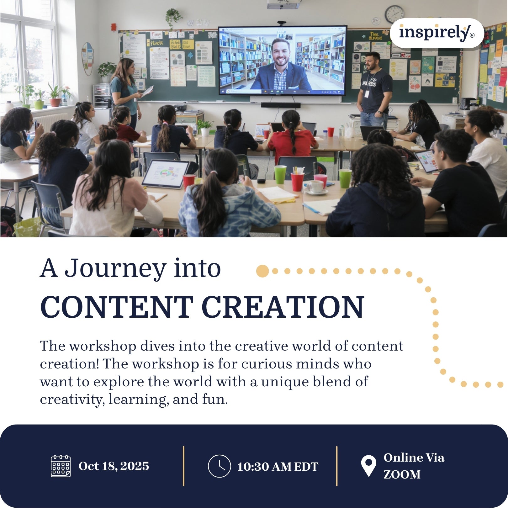 A Journey into Content Creation | Live Online Workshop for Grades 5-10 Students