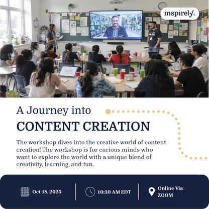 A Journey into Content Creation | Live Online Workshop for Grades 5-10 Students