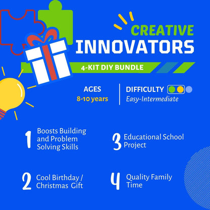 Creative Innovators DIY STEAM Kit | Bundle A | FREE Shipping - Inspirely Education Inc