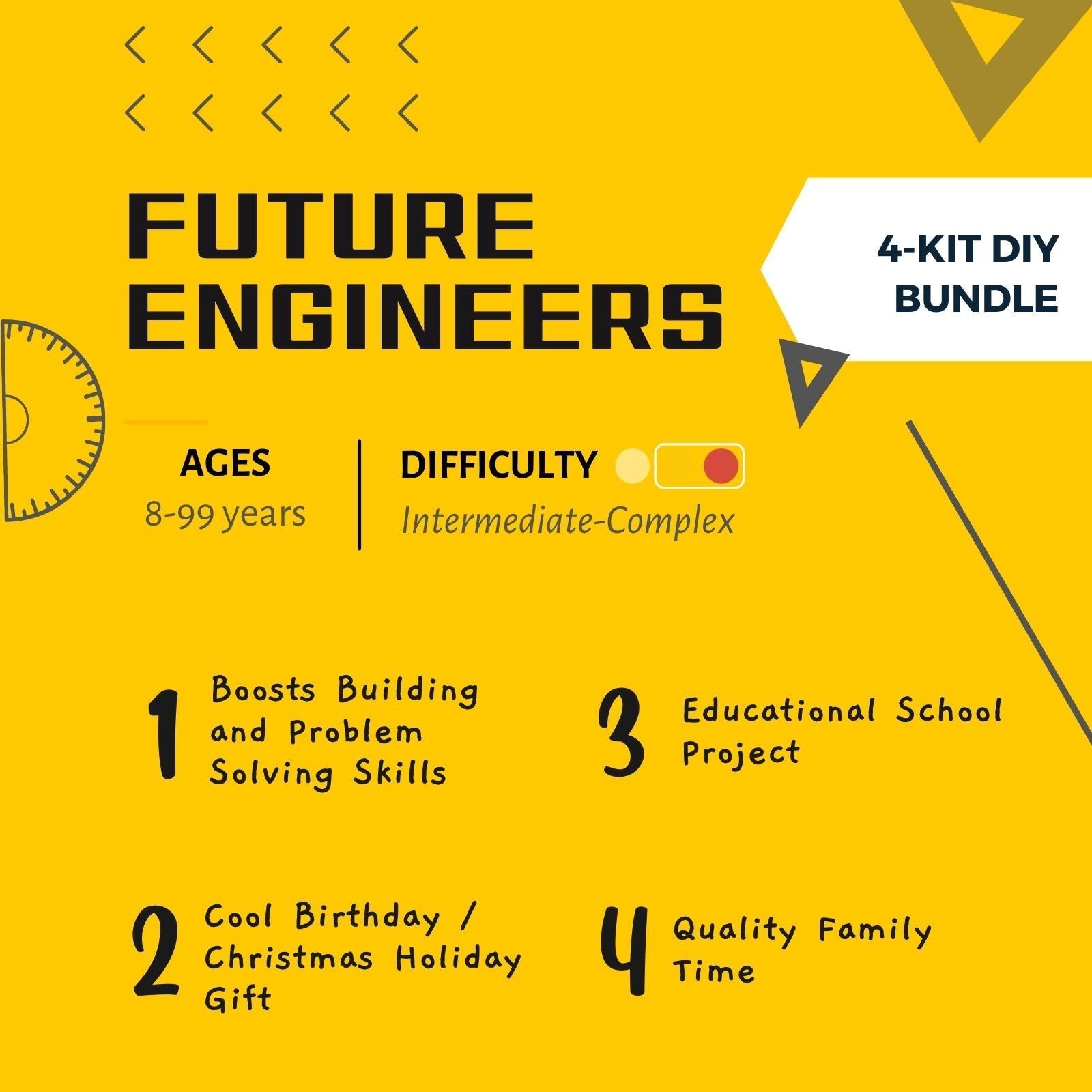 Future Engineer STEAM DIY Project Kits | Bundle A