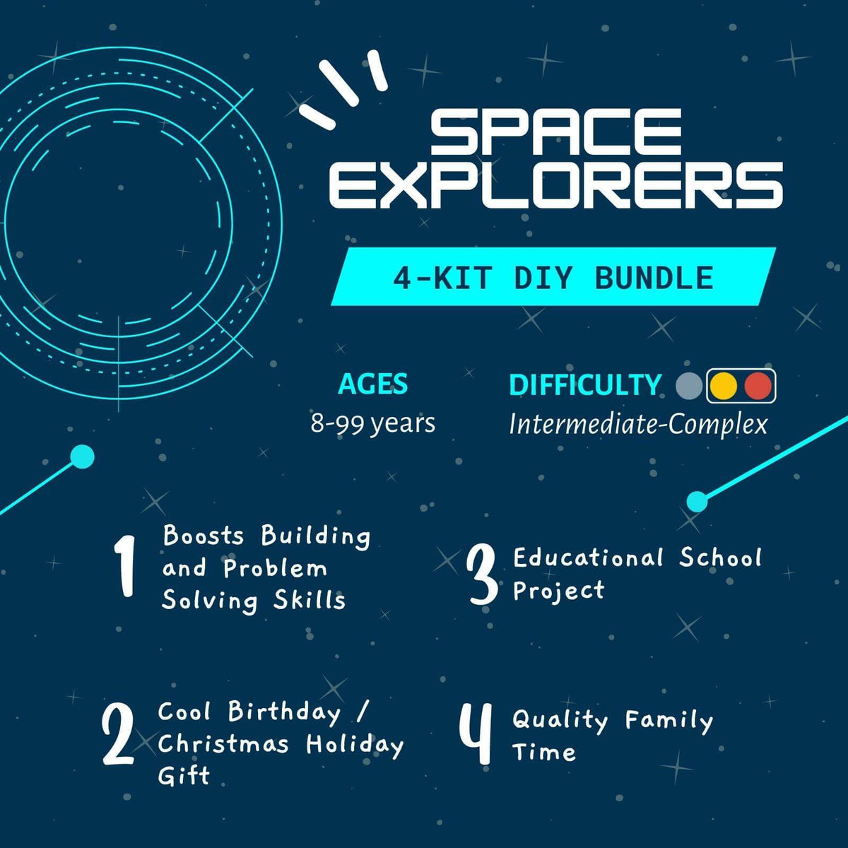 Space Explorers DIY STEAM Kit | Bundle of 2 | FREE Shipping - Inspirely Education Inc