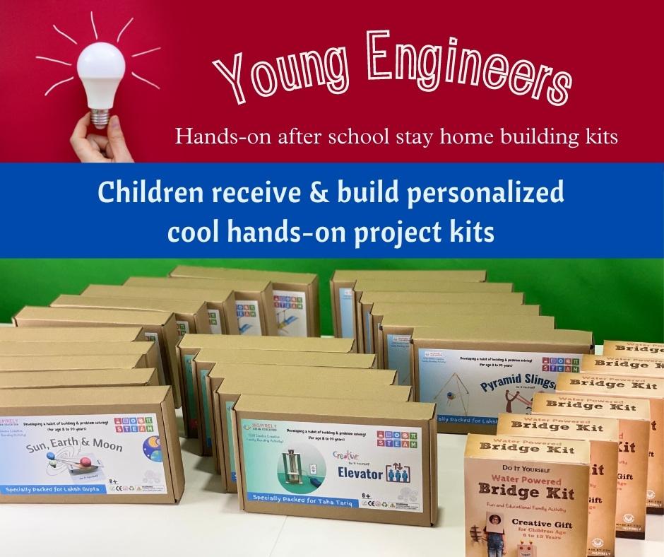 Young Engineers | DIY Hands-On STEAM Kits | Online Classes - INSPIRELY STEAM education for kids Kids engineering classes Online STEAM projects DIY projects for kids Hands-on learning for kids Children's engineering classes Kids STEM classes STEM education for children Engaging STEAM activities for kids Fun engineering projects for kids Kids engineering courses Young engineers program STEAM courses for children