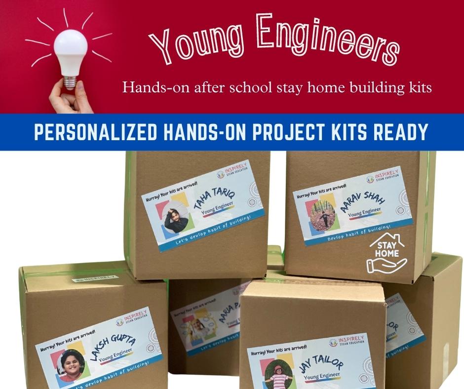 Young Engineers | DIY Hands-On STEAM Kits | Online Classes  by INSPIRELY Young engineers program STEAM courses for children Online engineering classes for kids Kids engineering classes near me Children's engineering courses online STEAM classes for children STEM activities for kids Hands-on STEM classes for kids STEAM project kits for kids brampton ontario canada oakville richmond hill ottawa waterloo kitchener cambridge london guelph milton fergus georgetown mississauga caledon orangeville 