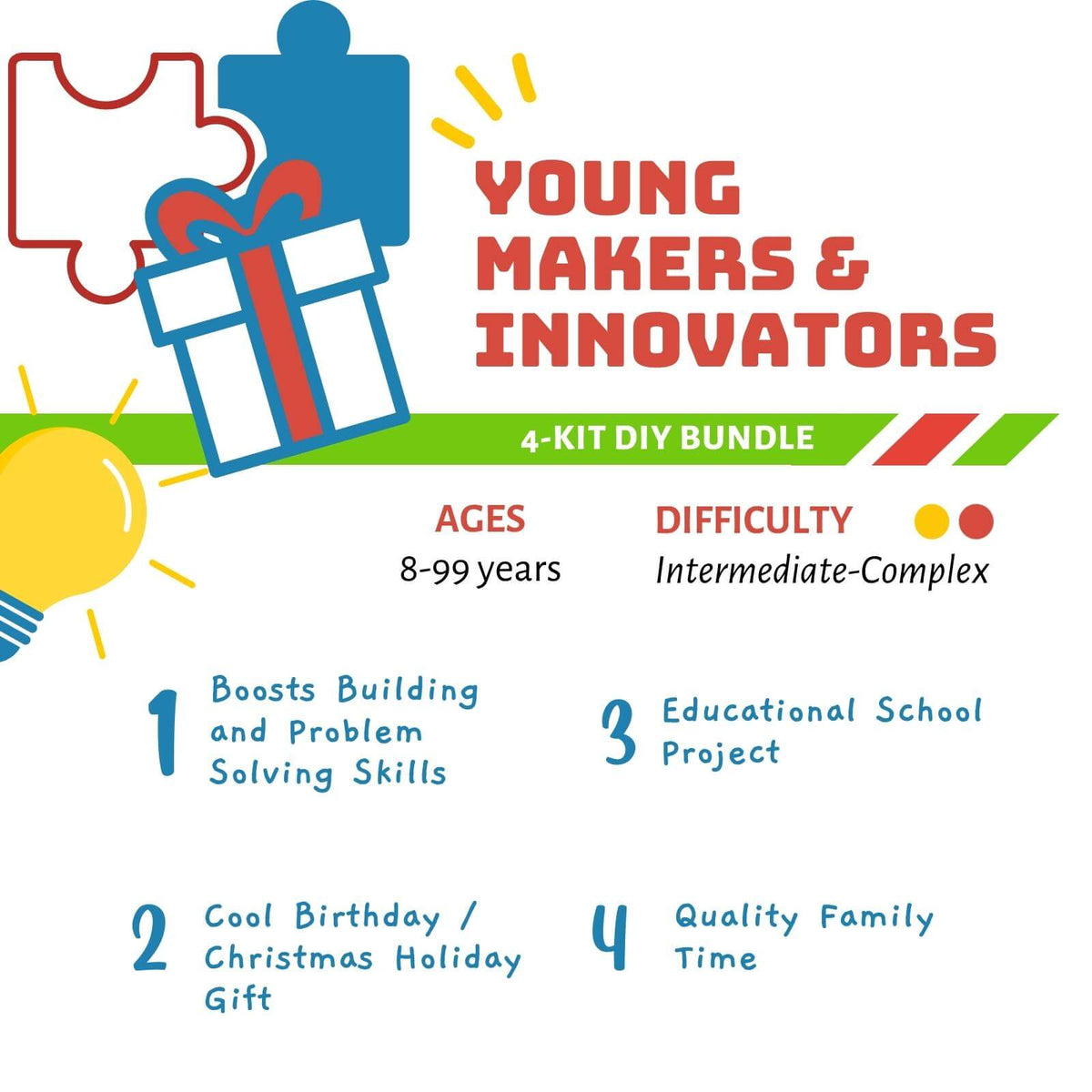 Young Makers DIY STEAM Kit | Bundle A | FREE Shipping - Inspirely Education Inc